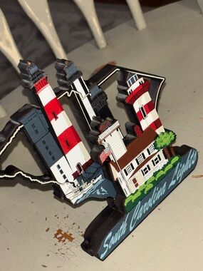 Rare find  Shelia’s 2013 South Carolina Lighthouses Decorative Wooden Accent